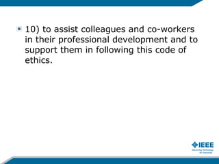 Ieee code of_ethics_ppt | PPT