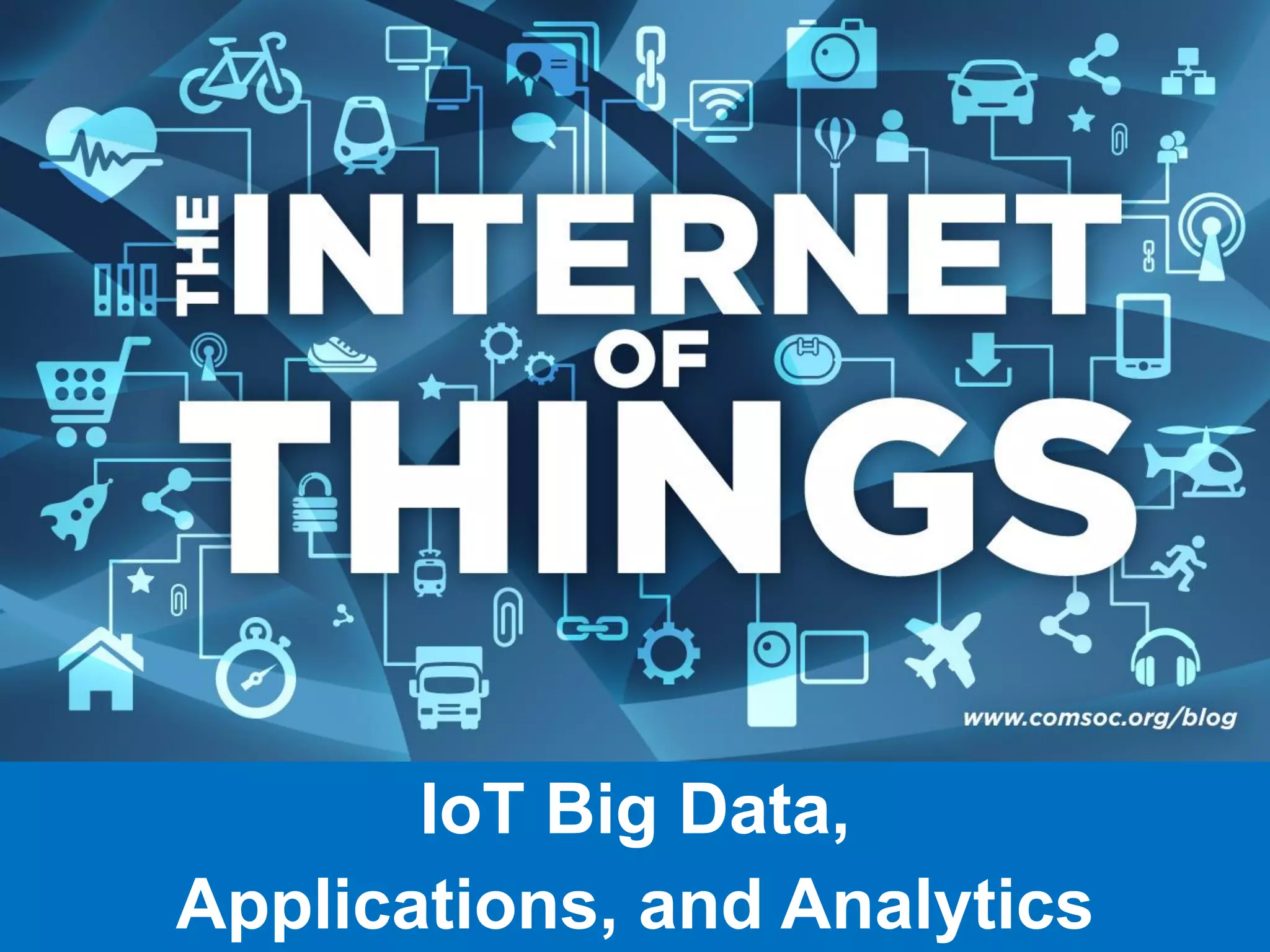 IoT Big Data,
Applications, and Analytics
 