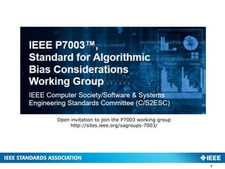 7
Open invitation to join the P7003 working group
http://sites.ieee.org/sagroups-7003/
 