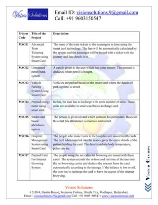 Eec Project List Ieee ece embedded 2018 project list | PDF