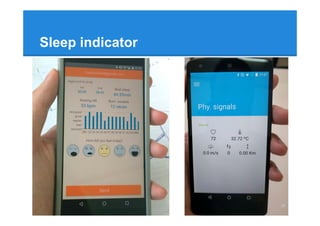 Sleep indicator
●Chronotype
27
Type Start Bed Time Values End Bed Time Values
Extreme
morning -/21:30 2 -/05:00 2
Moderate...