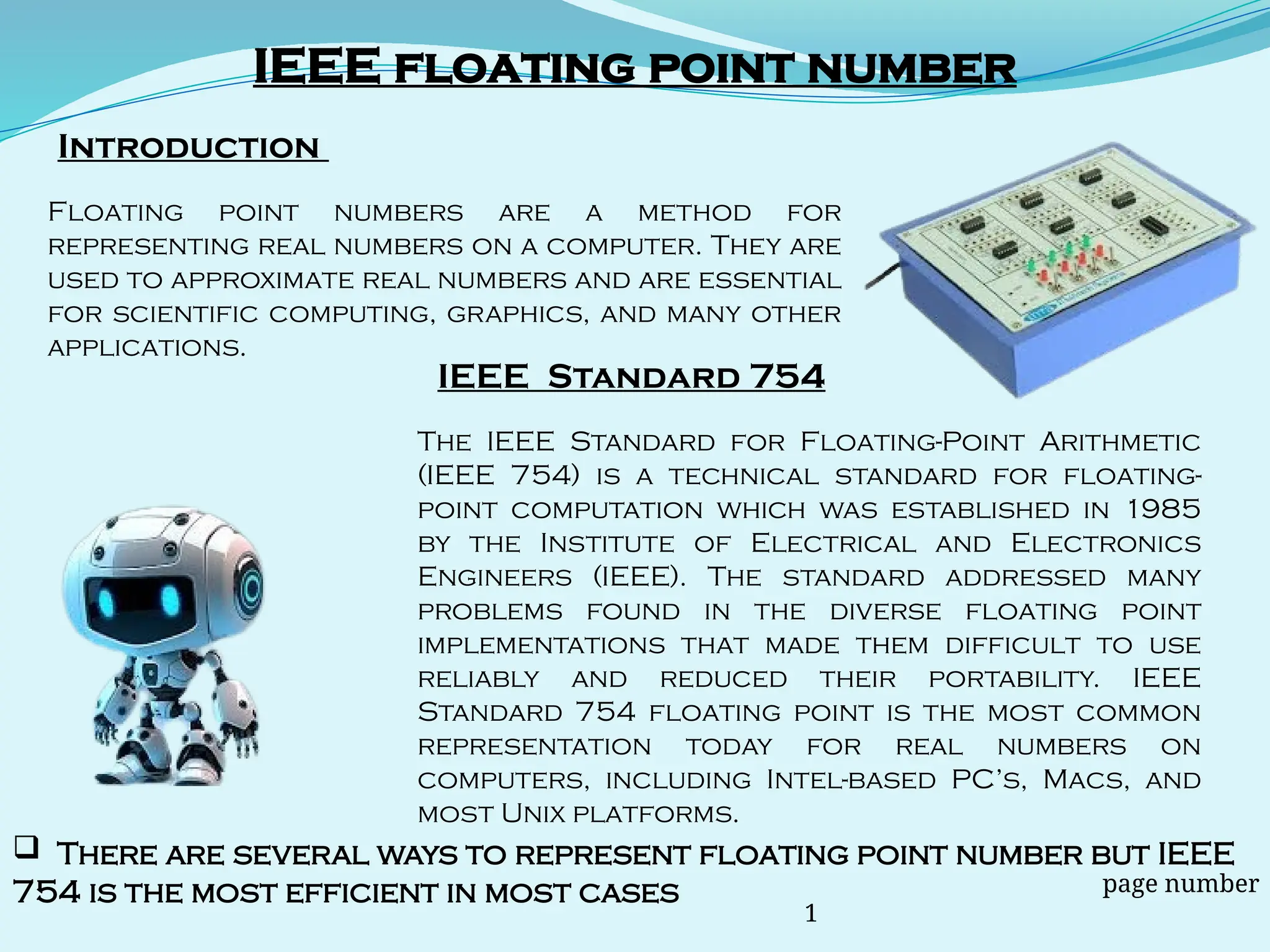 IEEE Floating Point Number with Single and Double Precision(Analog and ...