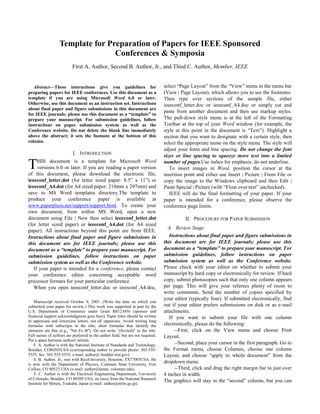Ieee format template1 | PDF