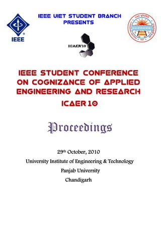 Ieee icaer 2010 proceedings