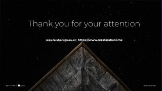 Thank you for your attention
reza.farahani@aau.at | https://www.rezafarahani.me
All rights reserved. ©2020
34
 