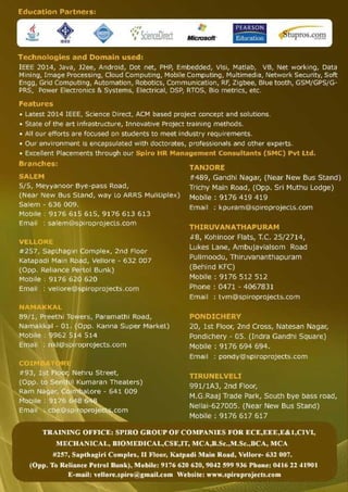 IEEE IOT PROJECT TITLE 2015-16