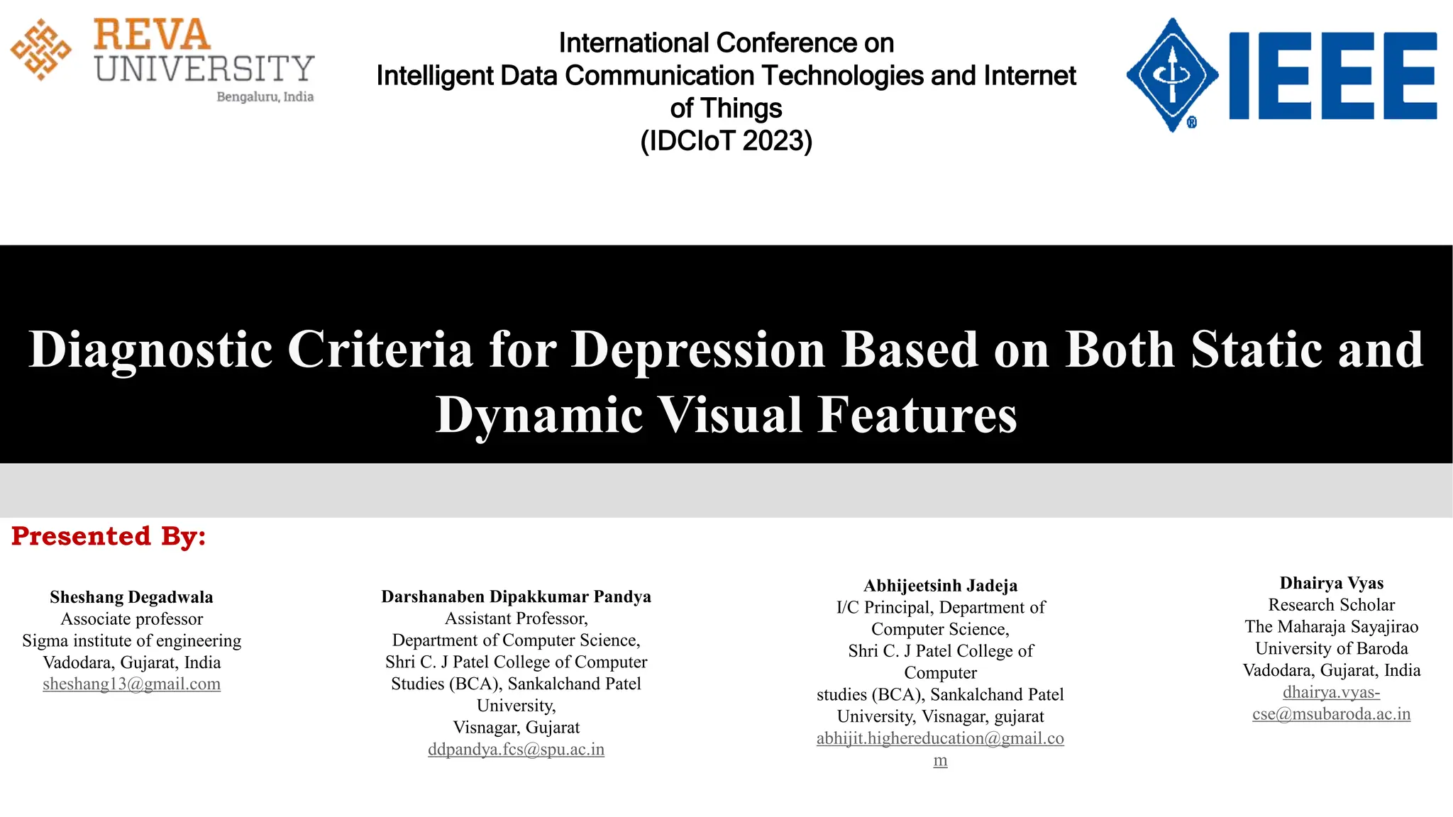 Diagnostic criteria for depression based on both static and dynamic