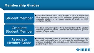 Student Member IEEE Membership Awareness & Benefits - 2014 | PPT