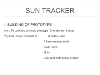 Sun Tracker | PPTX