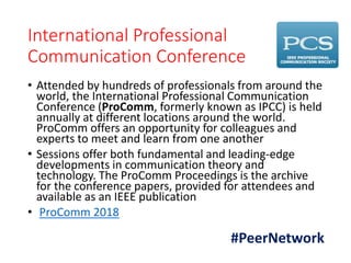 IEEE Professional Communication Society - Membership Benefits | PPTX