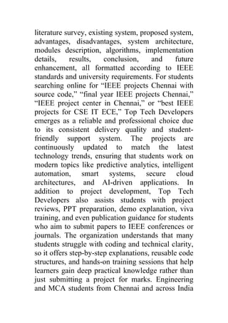 IEEE Projects Chennai – Top Tech Developers.docx
