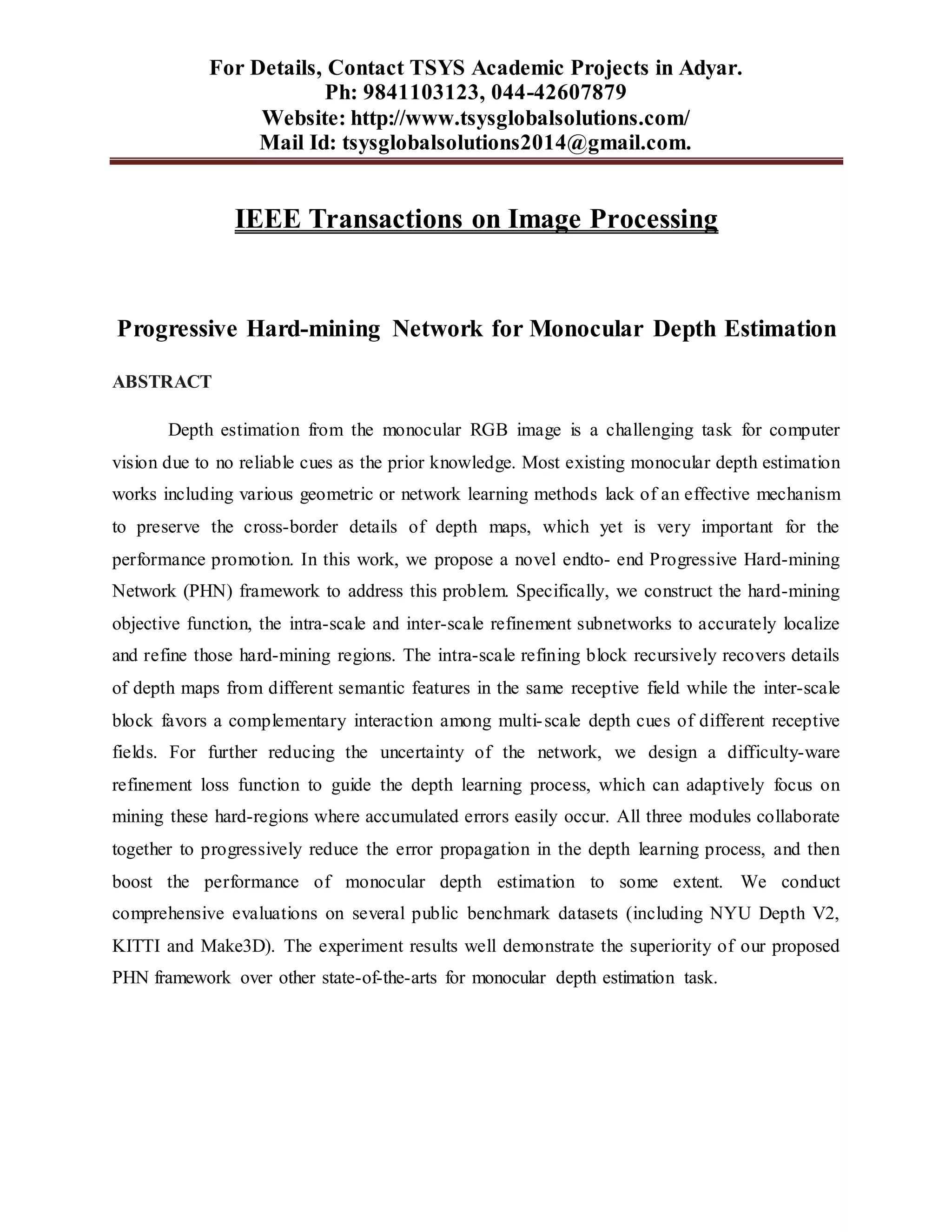 Ieee transactions on image processing | DOCX | 3-D Graphics | Computer ...