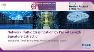 11
Network Traffic Classification by Packet Length
Signature Extraction
Srinidhi H, Tamil Esai Somu, Madhusoodhana Chari S
 