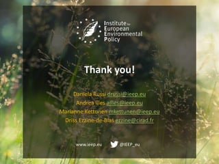 Innovative mechanisms for financing biodiversity conservation | PPTX