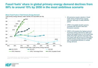 IEF OPEC IEA IRENA Outlooks Comparison Report 2025 | PDF