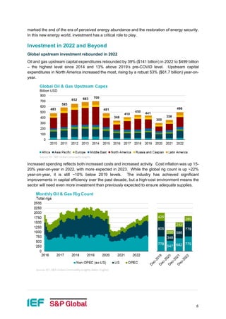 IEF Global Upstream Oil and Gas Investment Report 2023 | PDF