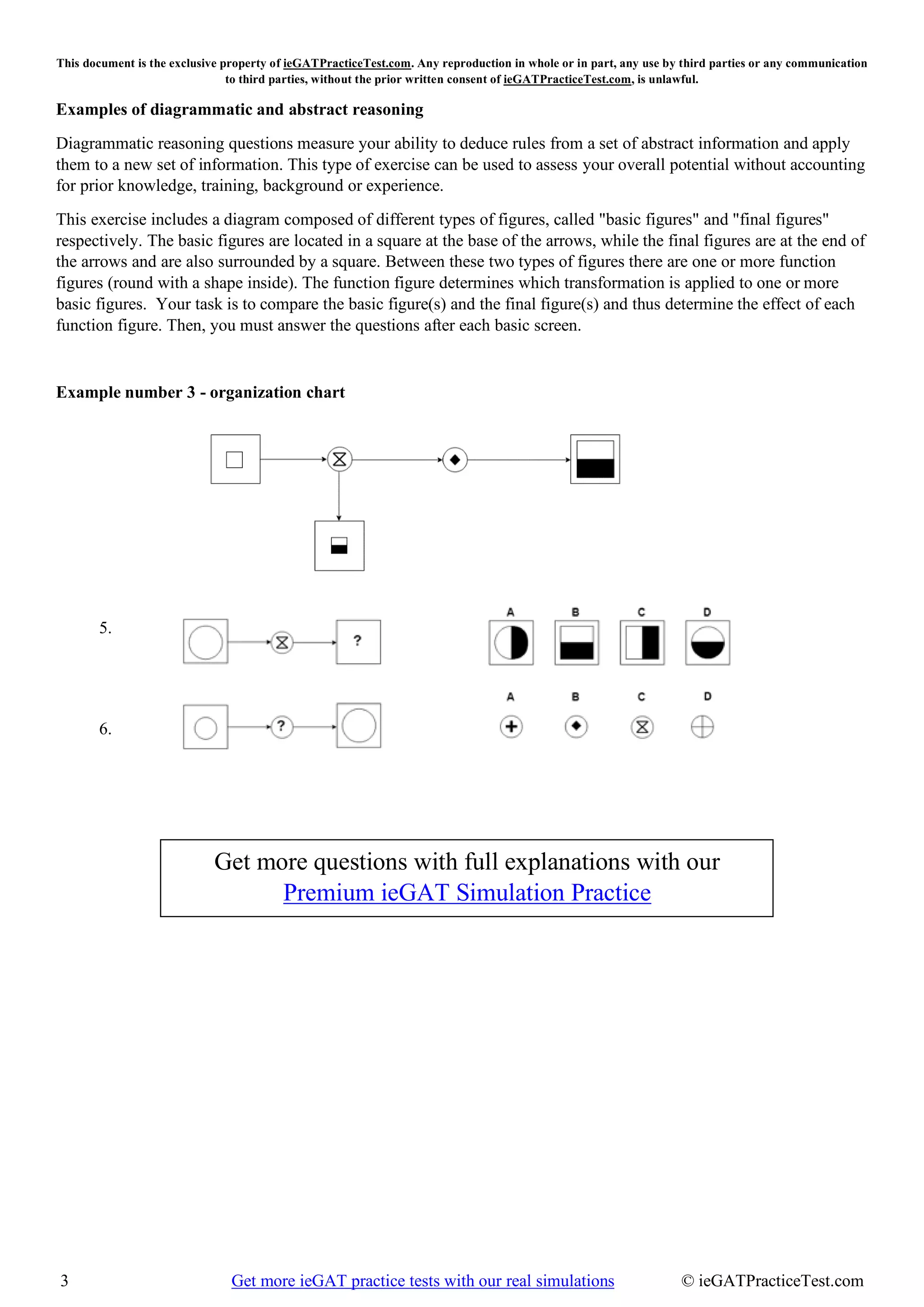 ieGAT Practice Test Sample Simulation For Free to Print | PDF