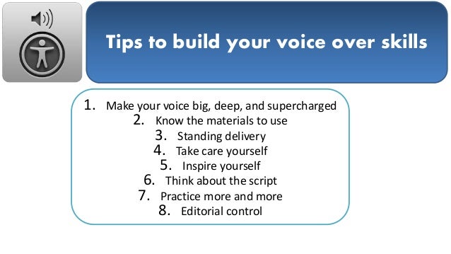 Sample- How to get a perfect voice over