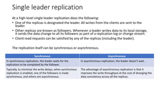 Single Leader Designing data intensive applications | PPTX