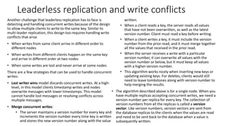 Leader Less Replication Model Designing data intensive applications | PPTX