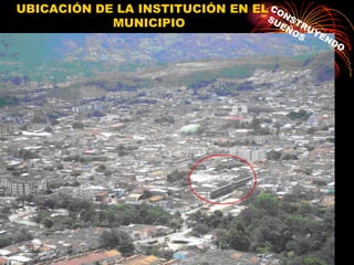 UBICACIÓN DE LA INSTITUCIÓN EN EL
            MUNICIPIO
 
