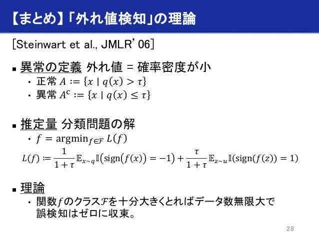 異常の定義と推定