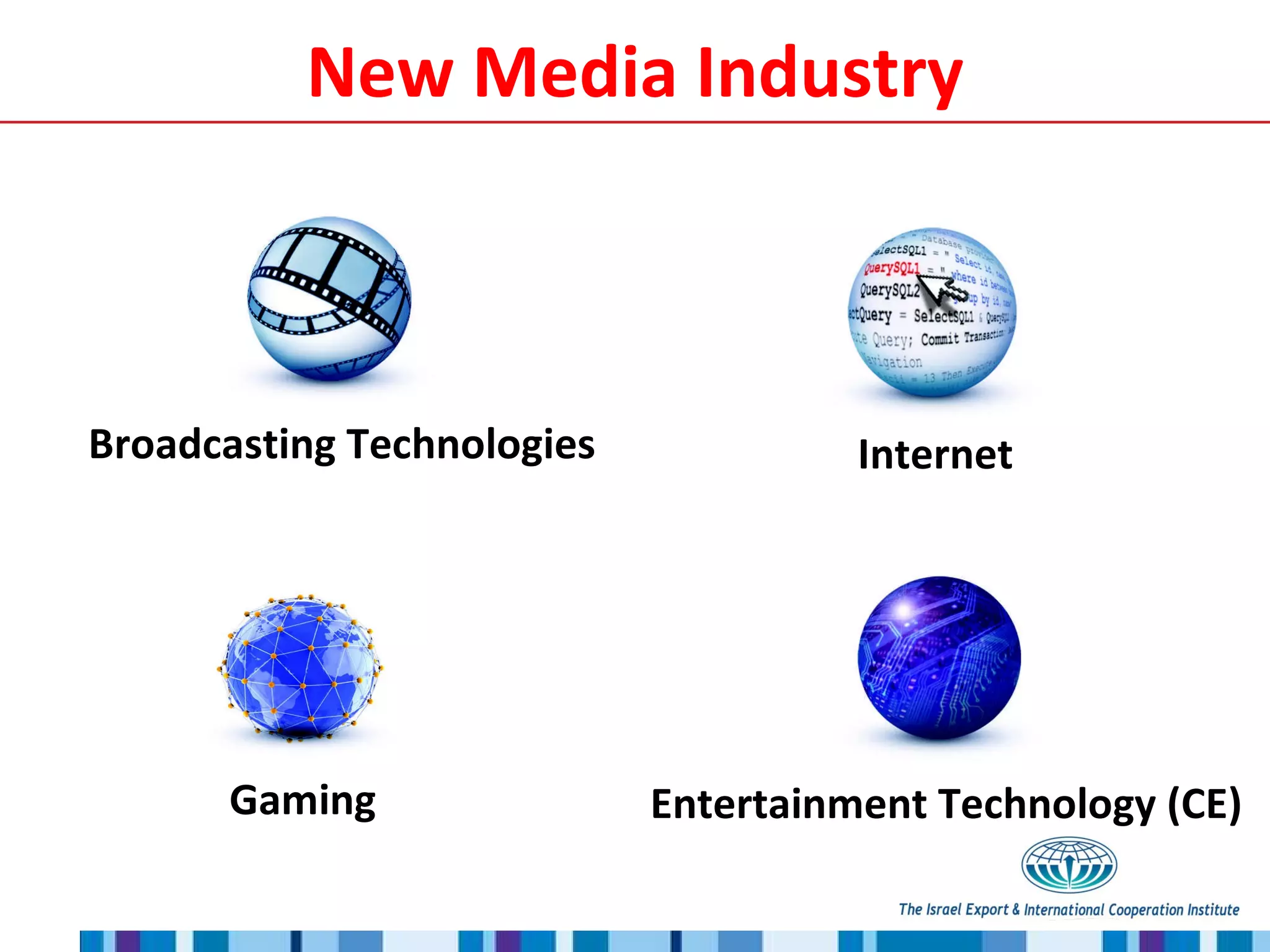 New Media Industry Gaming Broadcasting Technologies  Entertainment Technology (CE) Internet 