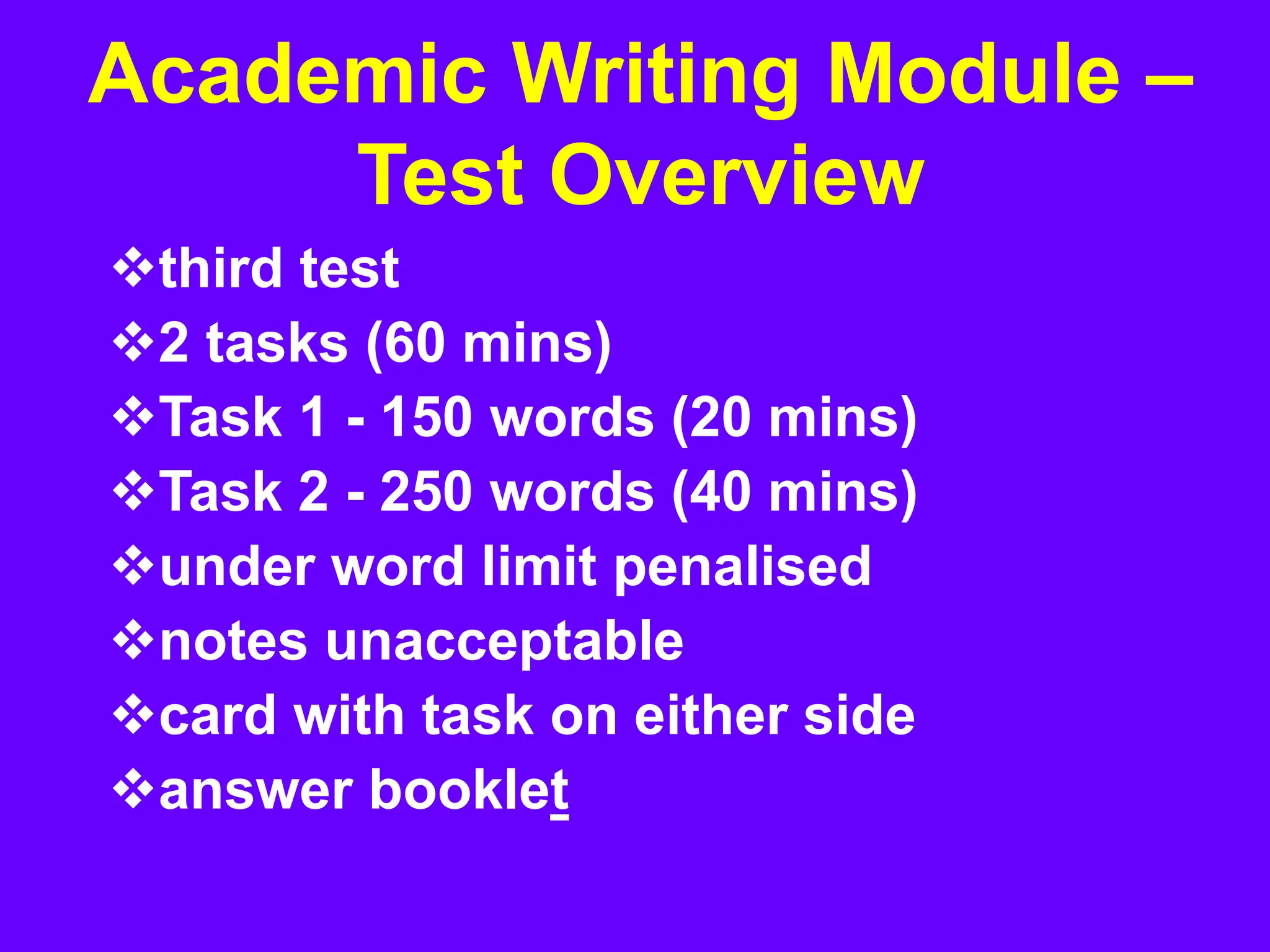 How to prepare for writing MODULE in short time | PPT