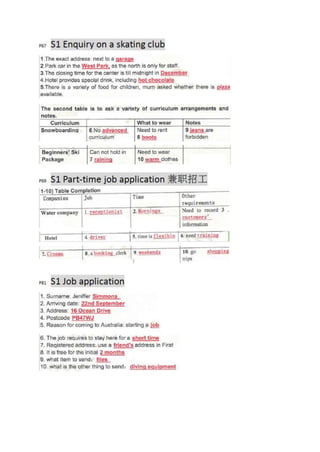 Ielts 2017.5.13 listening predict section 1