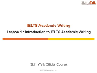 IELTS Academic Writing Lesson 1 | PDF