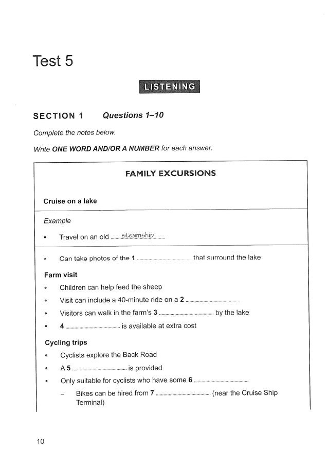 Cambridge Ielts 12 Listening Test 1 Transcript Ielts Cambridge English 12