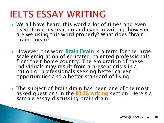 essay on brain drain