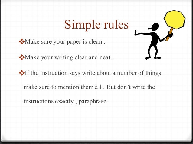 How to write your exam paper