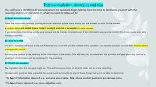 Mastering IELTS Listening: Strategies for Form Completion and Question ...
