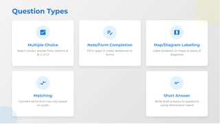 Image Labelling Question Types IELTS Listening Test with Audio and Answers - Complete Guide for ...