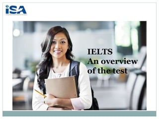 IELTS
An overview
of the test
 