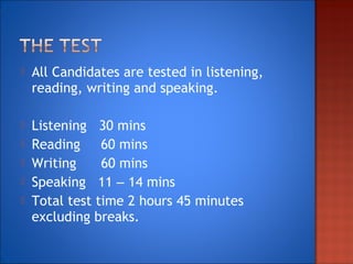 Ielts overview presentation | PPT