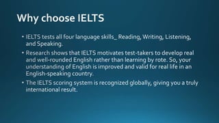 IELTS Overview for the Beginners | PPT