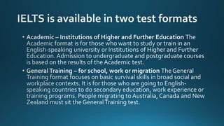 IELTS Overview for the Beginners | PPT