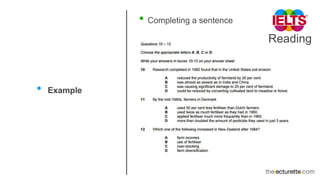 Ielts reading multiple choice questions | PPTX