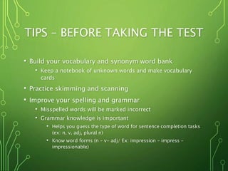 IELTS Reading Section | PPT