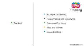 IELTS Reading: Sentence Completion | PPTX