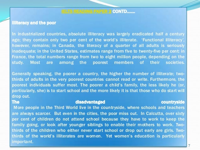 Functional illiteracy research paper picture