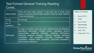 All about IELTS EXAM Preparation and coaching | PPTX