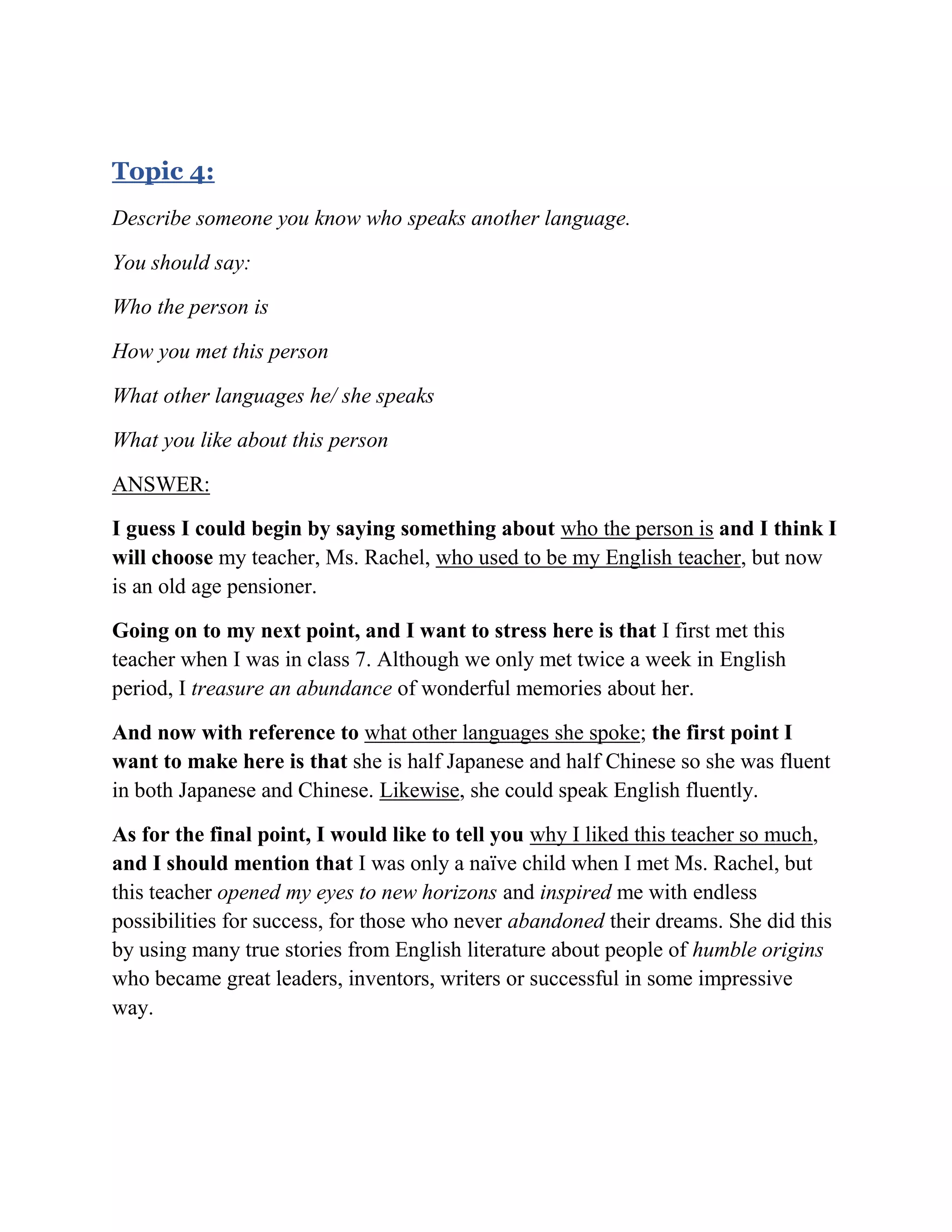 Ielts Speaking Part 2 Answers 19 Top 121 Ielts Speaking Part 2 Mod