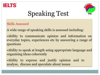 IELTS Exam Structure | PPTX