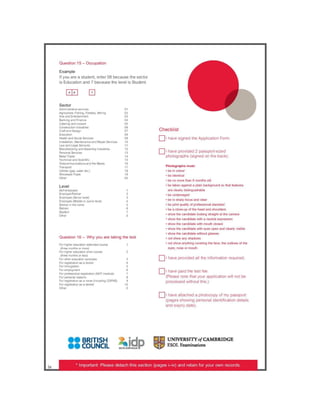 IELTS Test Application Form Tips