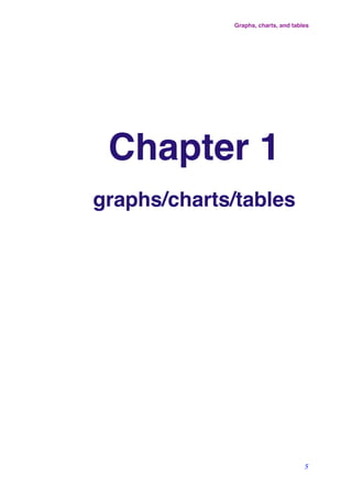 Chapter 1
graphs/charts/tables
Graphs, charts, and tables
5
 