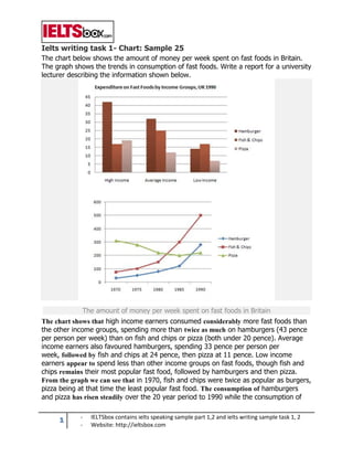 Ielts writing task 1 - chart sample 25 | PDF