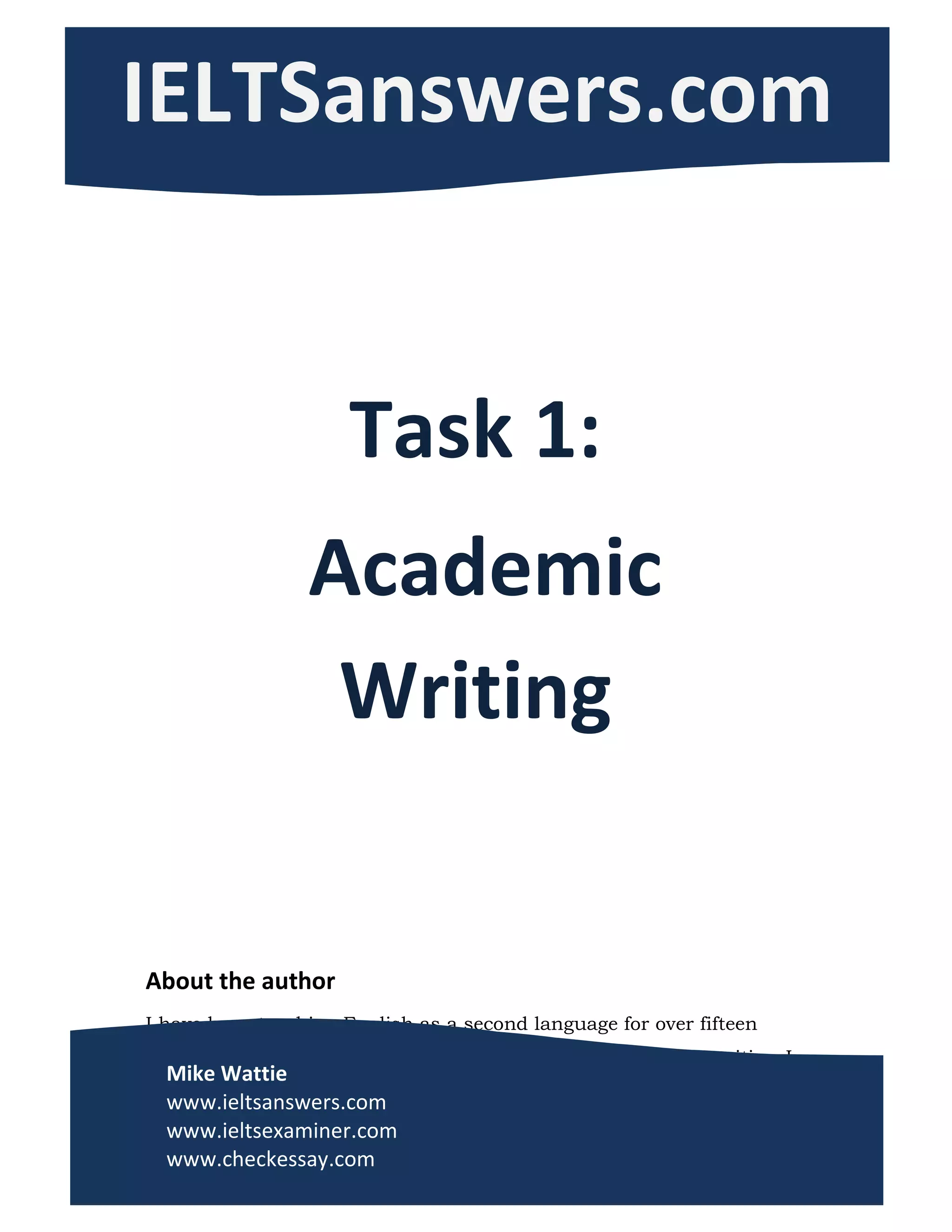 Ielts Writing Task 1 Academic Pdf Educational Assessment Education Ielts Writing Task 1 Academic Pdf Educational Assessment Education